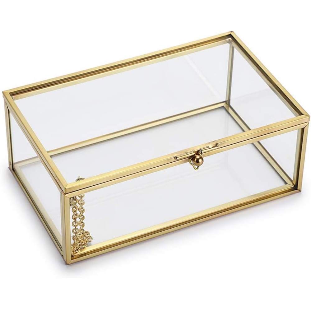 Gold Glass Display Box